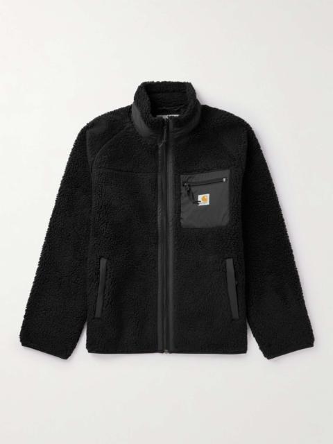 Prentis Logo-Appliquéd Shell-Trimmed Fleece Jacket
