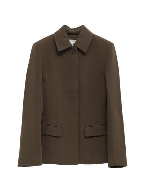notched collar pocket jacket