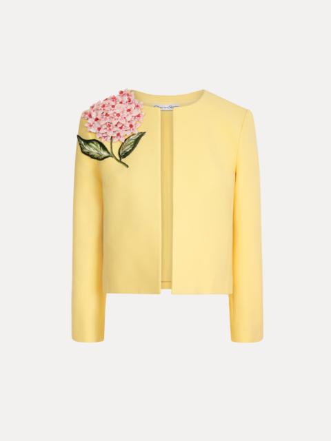 PORCELAIN FLOWER EMBROIDERED JACKET