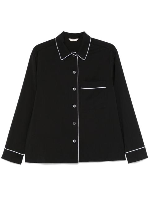 contrasting-trim shirt