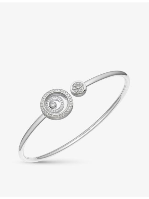 Happy Spirit 18-carat white-gold and diamond bangle