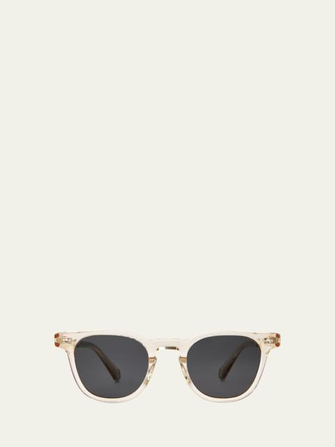 Men's Dean Acetate-Titanium Square Sunglasses