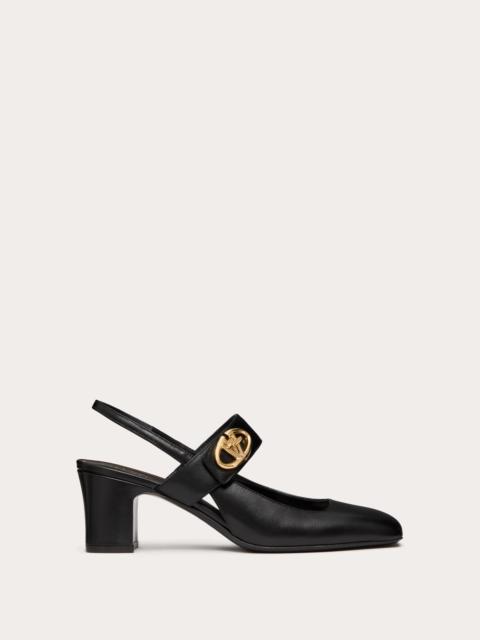 VLOGO LOCKER MARY-JANE SLINGBACK PUMPS IN CALFSKIN 60MM