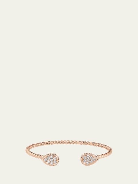18K Rose Gold Serpent Boheme Bracelet with Diamonds