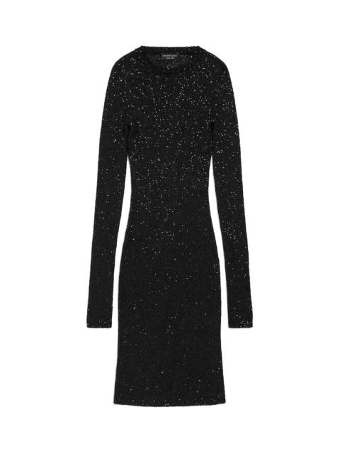 Women's Mini Crewneck Dress in Black