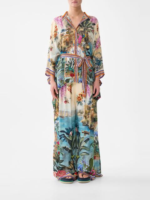 BUTTON THROUGH SCARF BLOUSE