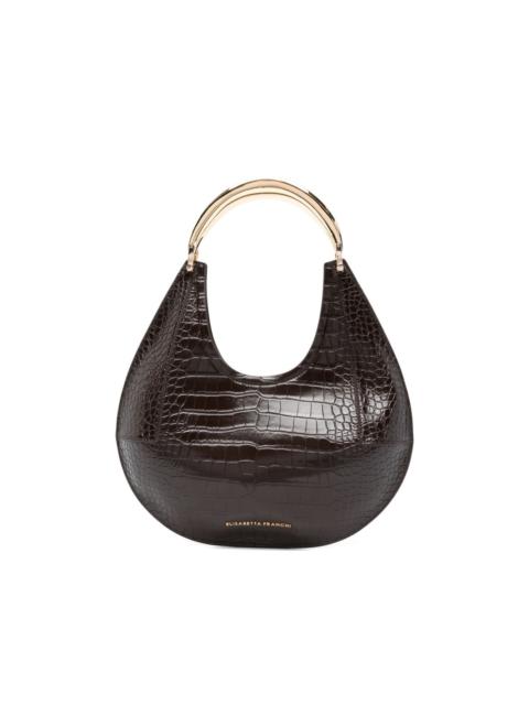 crocodile-effect tote bag