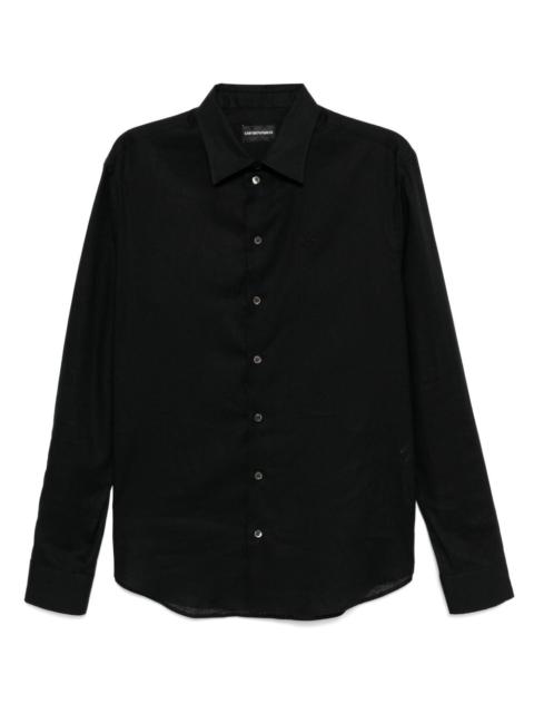 logo-embroidered shirt