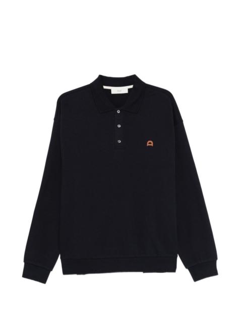 button logo polo shirt
