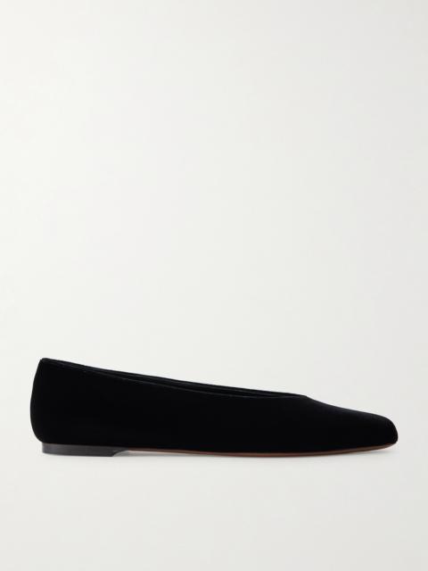 Beid Velvet Ballet Flats