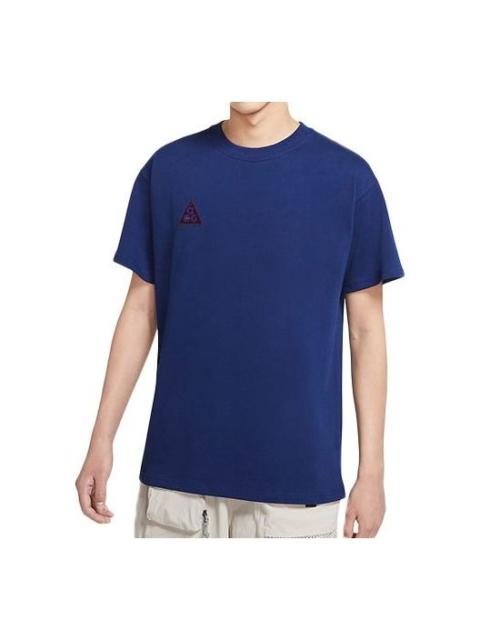 Nike ACG Small Logo Casual Short Sleeve Blue / Red BQ7343-492