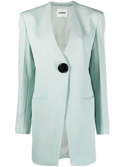 single-button wool blazer