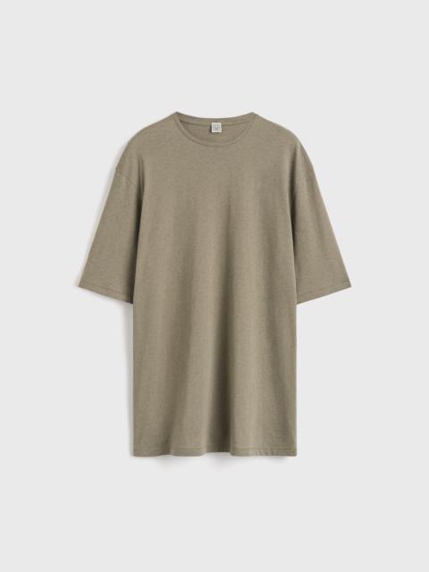Relaxed tee dress taupe