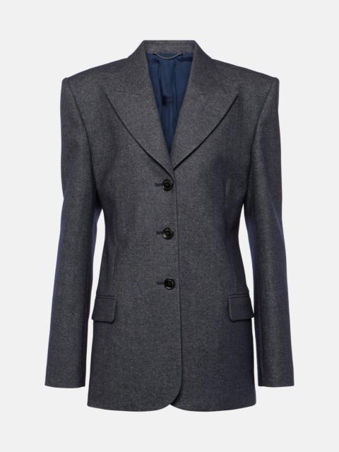 Wool-blend blazer