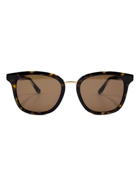 Gucci Classic Webbing Series travel Version square frame Sunglasses Tortoiseshell Color GG0851SK-003