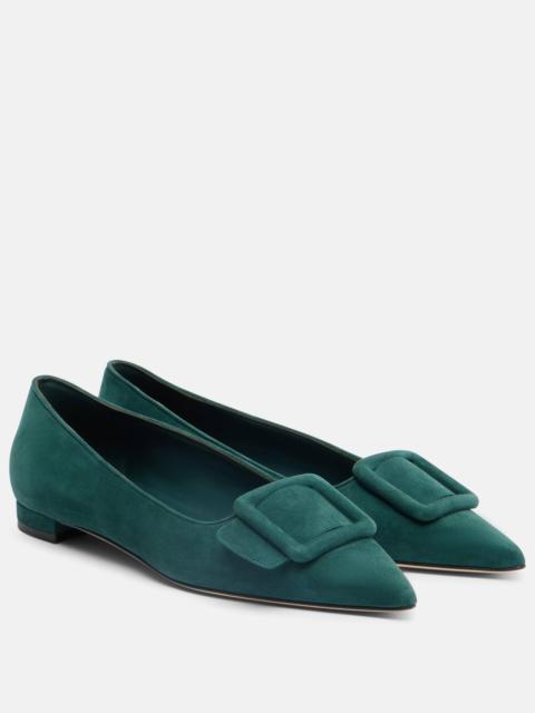 Maysale suede ballet flats