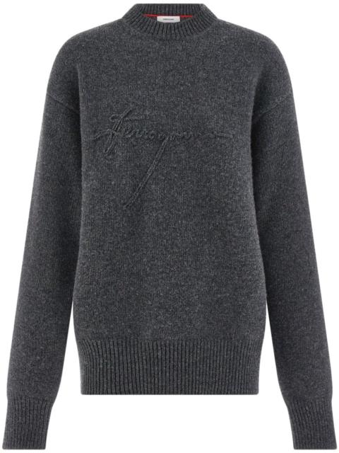 virgin wool crew neck sweater