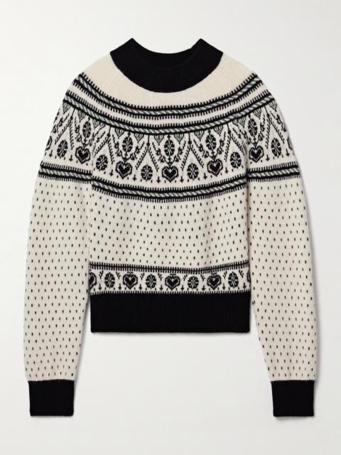 Guy Intarsia Cashmere-blend Sweater