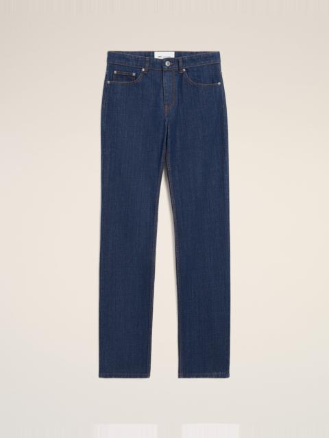 BLUE COTTON CLASSIC FIT JEANS