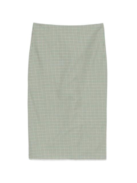 check-pattern skirt