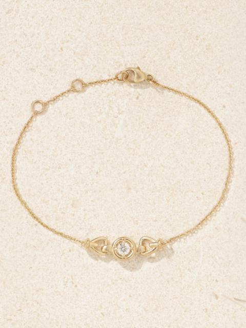 Silvia 14-karat Gold Diamond Bracelet
