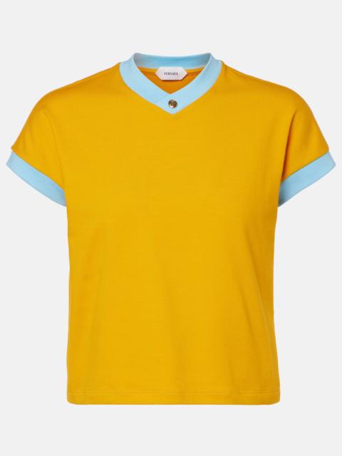 Medusa cotton-blend jersey T-shirt