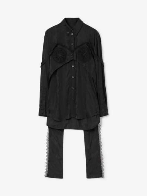 Thorn Viscose Silk Jacquard Reconstructed Shirt