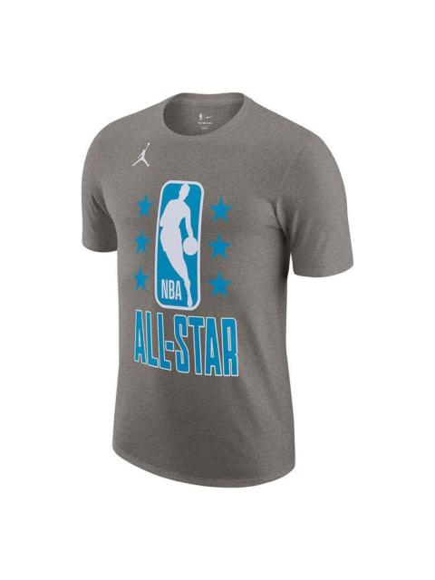 Nike Jordan x Lebron James All-Star Name & Number T-Shirt 'Dark Grey Heather Blue' DJ8350-090