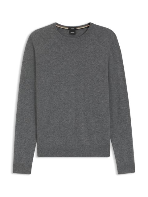 REGULAR-FIT SWEATER WITH FUNNEL NECK IN PURE CASHMERE