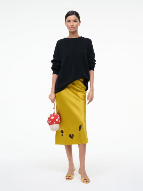 STAUD KIN SILK SKIRT TURMERIC