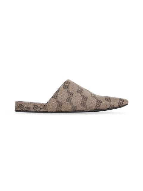 Men's Cosy Mule Bb Monogram  in Dark Grey