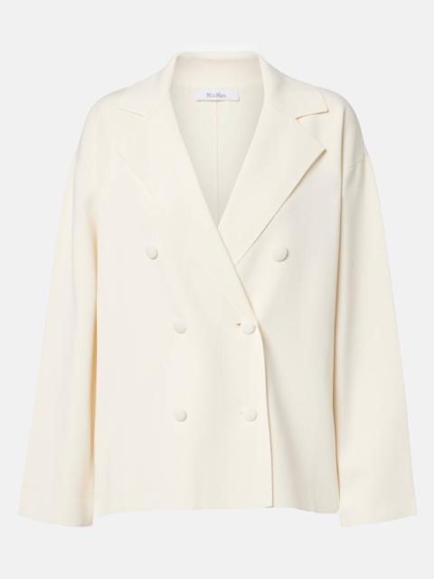 Calte double-breasted crêpe blazer