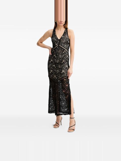 sleeveless v-neck maxi dress