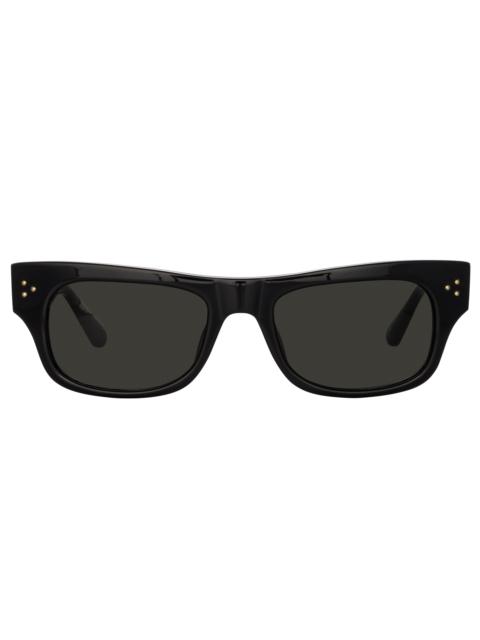 FALCK RECTANGULAR SUNGLASSES IN BLACK