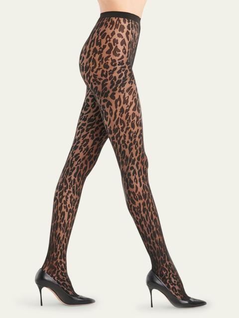 Josey Animal-Print Tights