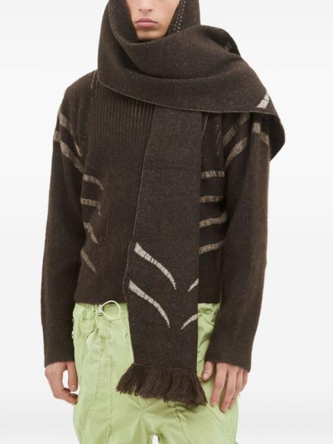 jacquard-knit jumper