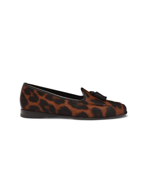 Women's animal-print cavallino Andrea tassel loafer