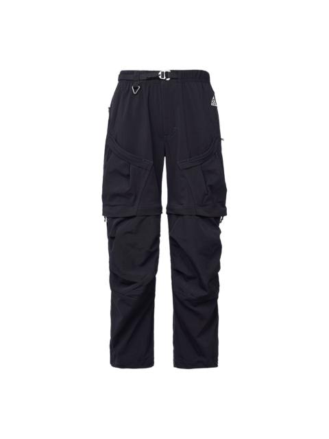 Nike ACG Solid Color Multiple Pockets Detachable Pants Athleisure Casual Sports Pants Black DN3944-0