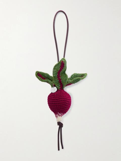 Radish Crocheted Cotton Bag Charm