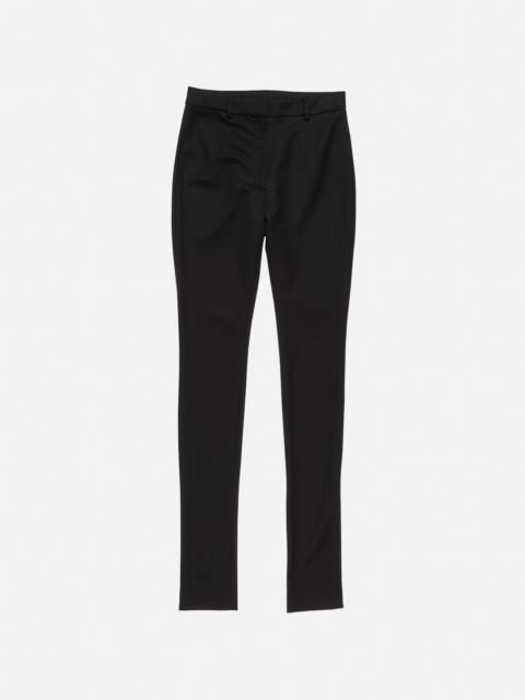 Wool stretch trousers - Black