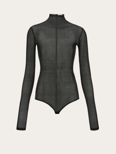 High neck bodysuit