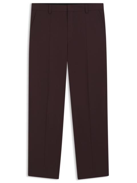 MODERN-FIT TROUSERS IN WOOL-BLEND POPLIN