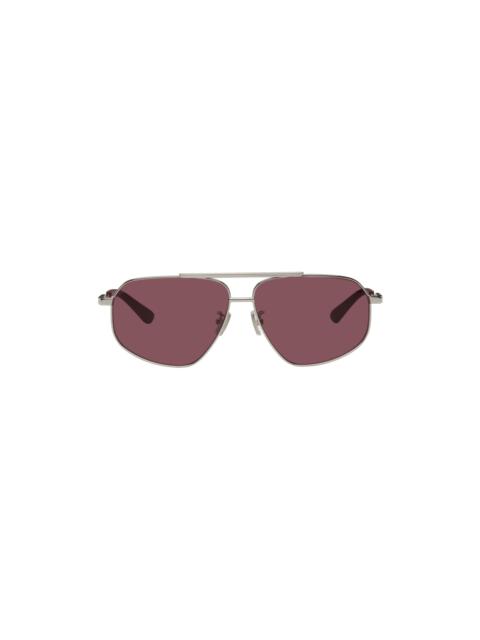 Silver Aviator Sunglasses