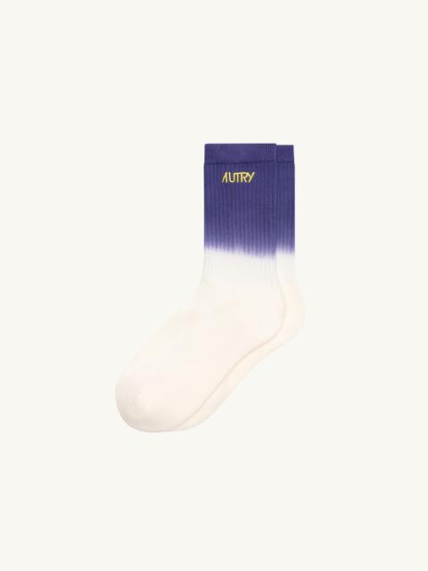 SOCKS WITH EMBROIDERY TIE-DYE LOGO UNISEX