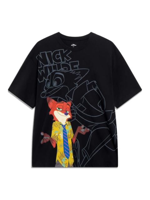 Li-Ning x Disney Zootopia Graphic T-shirt 'Black' AHST271-1