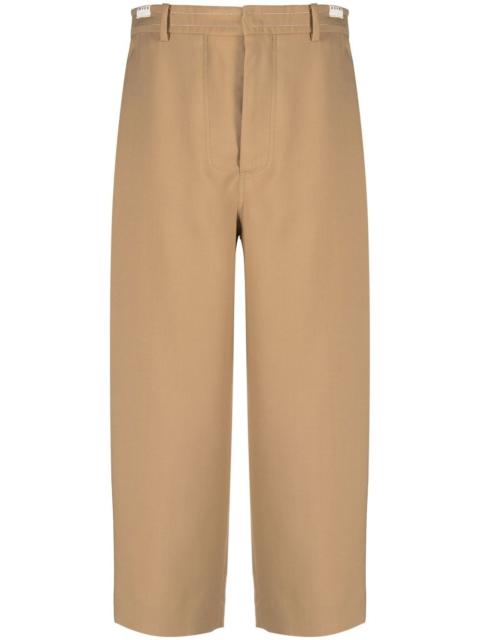 tapered-leg trousers