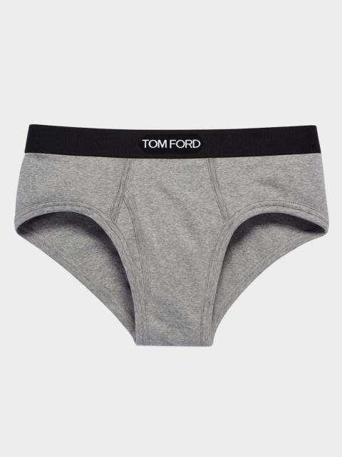 Men's Jacquard Logo Cotton Briefs