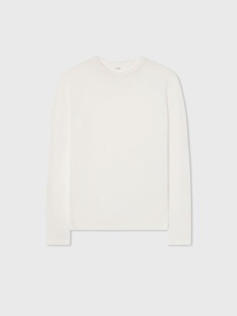 Crewneck Long Sleeve in Cotton Jersey