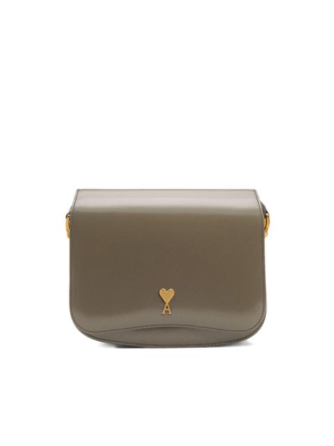 Paris Paris glazed-leather bag