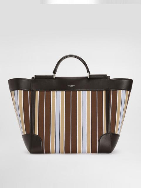 Sicily jacquard fabric handbag